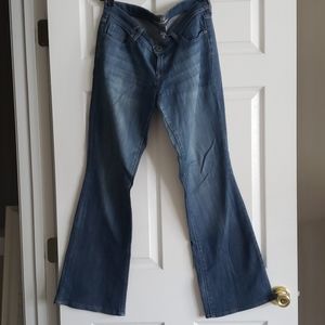 NY&C Platinum Flare Jeans